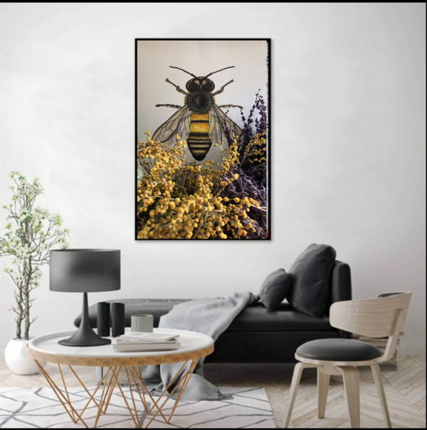 BEE 21 X 30 WATERCOLOR PAINTING
