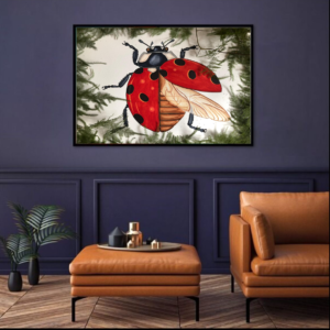 LADYBUG  35 x 50  WATERCOLOR PAINTING