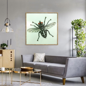 HOUSEFLY 35 X 50 WATERCOLOR PAINTING
