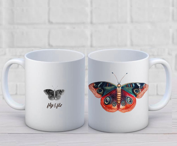 BUTTERFLY PRINTED CUP