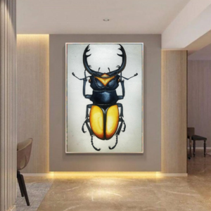 STAG BEETLE 35 X 50 WATERCOLOR PAINTING